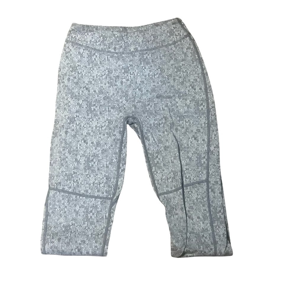 Gymshark dry digital static gray knit gym yoga leggings pants